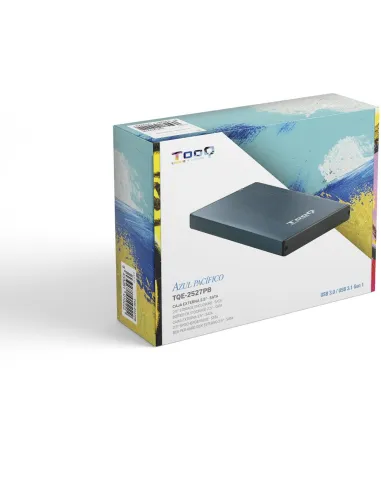 TooQ TQE-2527PB Caja Externa 2.5" SATA3 USB 3.1 Azul