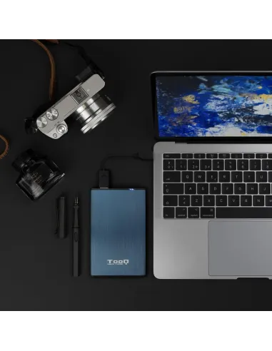 TooQ TQE-2527PB Caja Externa 2.5" SATA3 USB 3.1 Azul