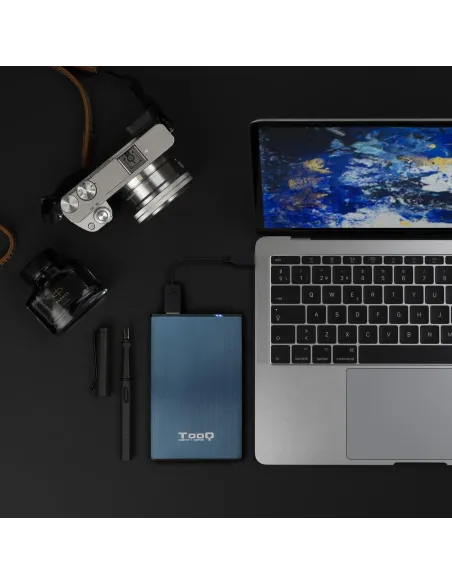 TooQ TQE-2527PB Caja Externa 2.5" SATA3 USB 3.1 Azul