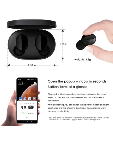 Xiaomi Mi True Wireless Earbuds Basic 2S Negros