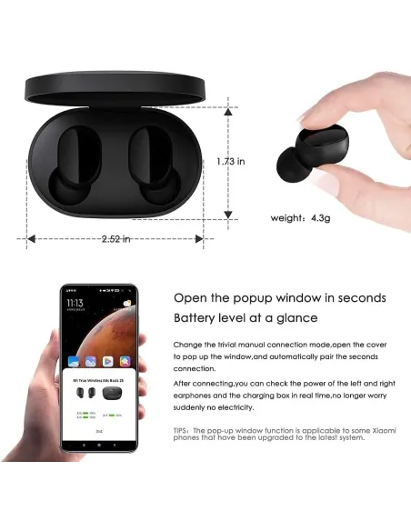 Xiaomi Mi True Wireless Earbuds Basic 2S Negros