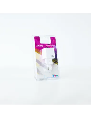 TooQ TQWC-GANQCPD30WT Cargador de Pared Universal USB-A/USB-C 30W Blanco