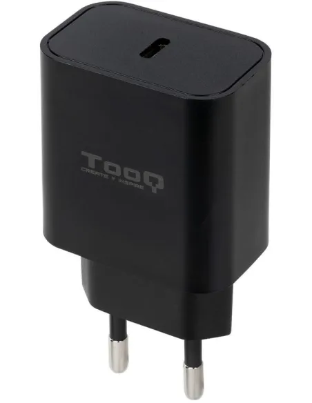 TooQ TQWC-PDUSBC20B Cargador de Pared Universal USB-C 20W Negro