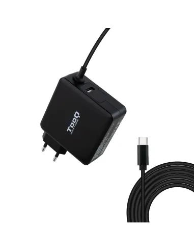 TooQ TQLC-USBC65PD Cargador para Portátil USB-C 65W 1,8M Negro