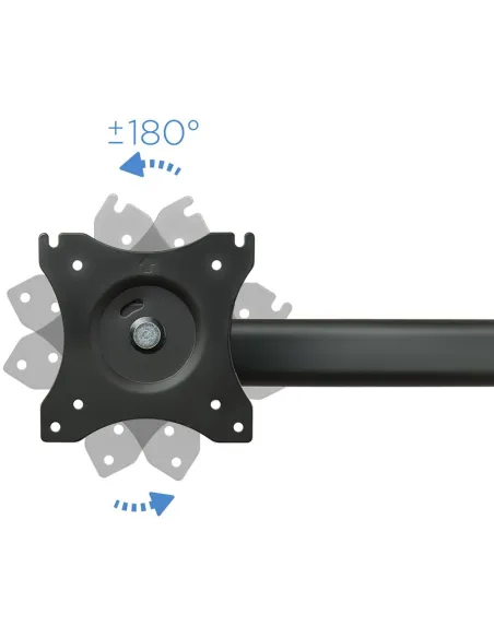 TooQ DB1327TN-B Soporte de Mesa Monitor 3 Brazos 13"-27" Máx. 8Kg Negro