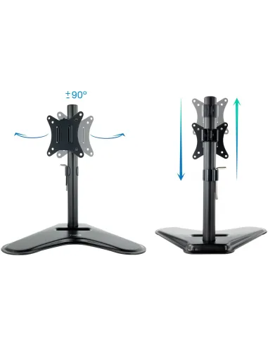 TooQ DB1701TN-B Soporte de Mesa Inclinable/Giratorio para Monitor 17"-32" Máx. 9Kg Negro