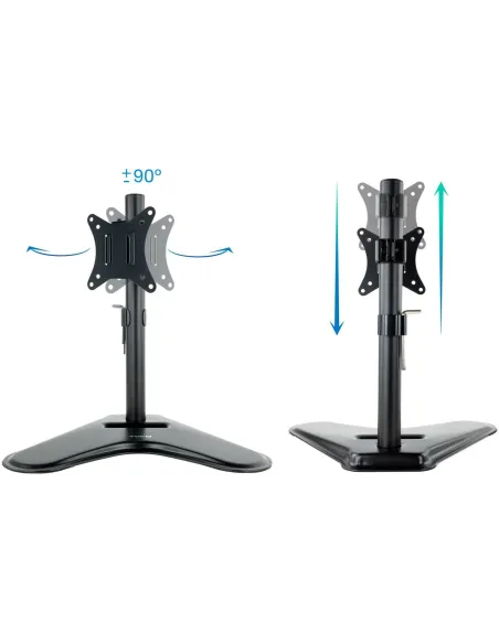 TooQ DB1701TN-B Soporte de Mesa Inclinable/Giratorio para Monitor 17"-32" Máx. 9Kg Negro