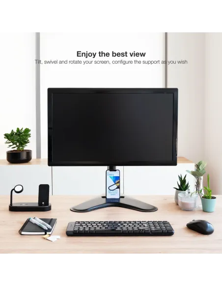 TooQ DB1701TN-B Soporte de Mesa Inclinable/Giratorio para Monitor 17"-32" Máx. 9Kg Negro