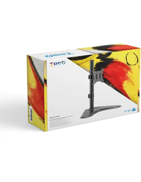 TooQ DB1701TN-B Soporte de Mesa Inclinable/Giratorio para Monitor 17"-32" Máx. 9Kg Negro