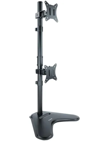 TooQ DB1703TNV-B Soporte Vertical Inclinable Giratorio para 2 Monitores 17"-32" Máx. 9Kg Negro