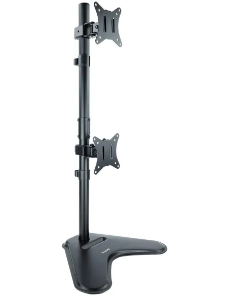 TooQ DB1703TNV-B Soporte Vertical Inclinable Giratorio para 2 Monitores 17"-32" Máx. 9Kg Negro