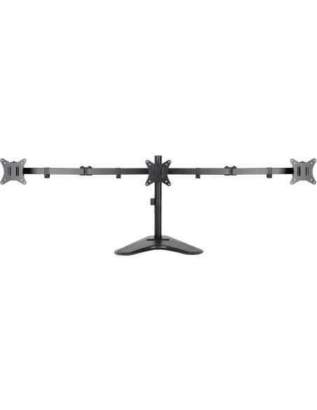 TooQ DB1704TN-B Soporte de Mesa para 3 Pantallas 17"-27" Máx. 21Kg Negro