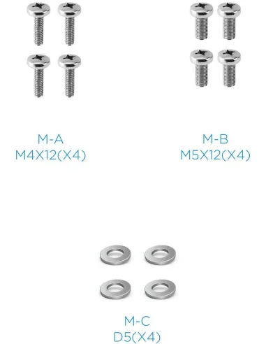 TooQ DB1704TN-B Soporte de Mesa para 3 Pantallas 17"-27" Máx. 21Kg Negro