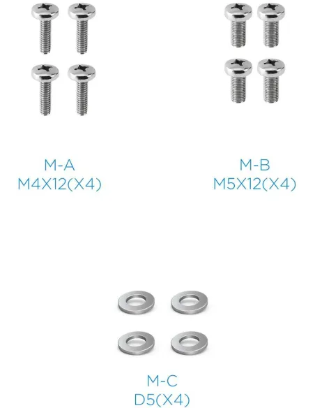 TooQ DB1704TN-B Soporte de Mesa para 3 Pantallas 17"-27" Máx. 21Kg Negro