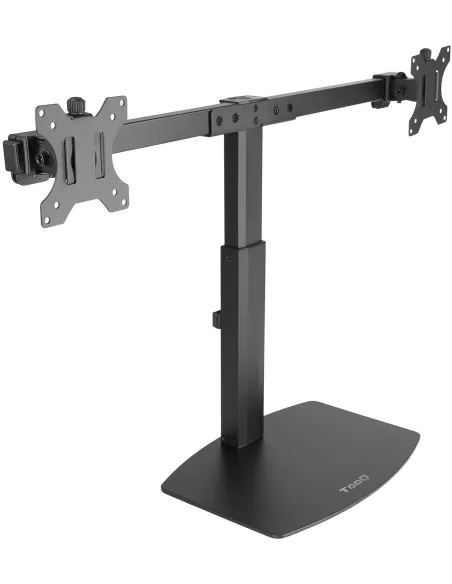 TooQ DB1727TN-B Soporte de Mesa de 2 Brazos Monitor/TV 17"-27" 6Kg por Brazo Negro