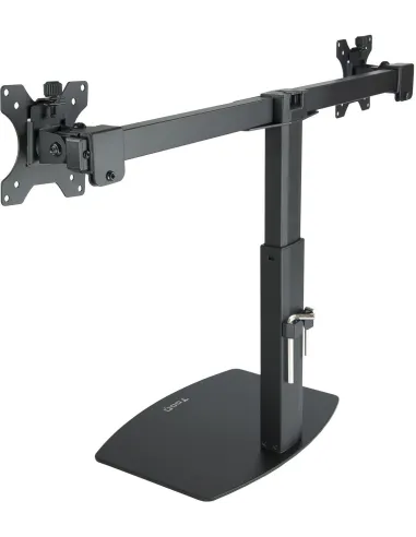 TooQ DB1727TN-B Soporte de Mesa de 2 Brazos Monitor/TV 17"-27" 6Kg por Brazo Negro