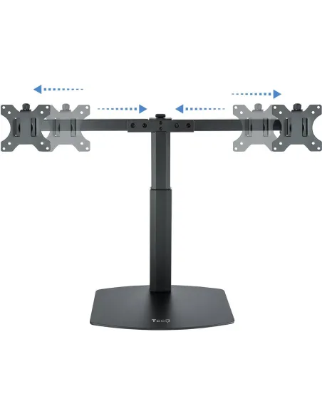 TooQ DB1727TN-B Soporte de Mesa de 2 Brazos Monitor/TV 17"-27" 6Kg por Brazo Negro