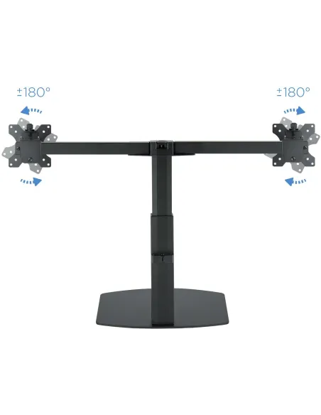 TooQ DB1727TN-B Soporte de Mesa de 2 Brazos Monitor/TV 17"-27" 6Kg por Brazo Negro