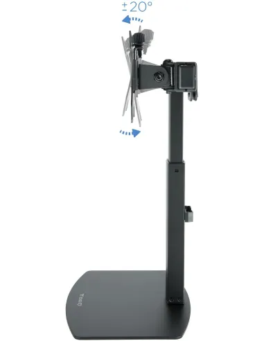 TooQ DB1727TN-B Soporte de Mesa de 2 Brazos Monitor/TV 17"-27" 6Kg por Brazo Negro