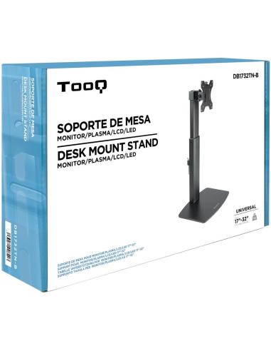 TooQ DB1732TN-B Soporte de Mesa para Monitor/TV 17"-32" Máx. 7Kg Negro