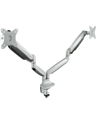 TooQ DB3132TNR-S Soporte Monitor Giratorio de 2 Brazos para Pantallas 13"-32" Máx. 18 Kg Gris