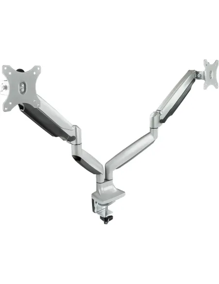 TooQ DB3132TNR-S Soporte Monitor Giratorio de 2 Brazos para Pantallas 13"-32" Máx. 18 Kg Gris