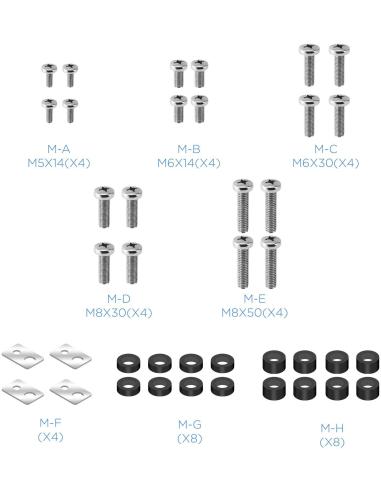 TooQ DB3265F-B Soporte de Mesa para Monitor/TV 32"-65" Máx. 40Kg Negro