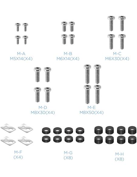 TooQ DB3265F-B Soporte de Mesa para Monitor/TV 32"-65" Máx. 40Kg Negro