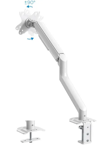 TooQ DB4032TNR-W Soporte Mesa Giratorio/Inclinable Monitor/TV 17"-32" Máx. 9Kg Blanco