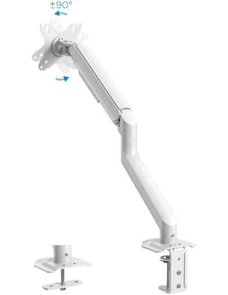 TooQ DB4032TNR-W Soporte Mesa Giratorio/Inclinable Monitor/TV 17"-32" Máx. 9Kg Blanco