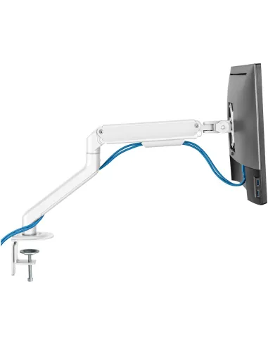 TooQ DB4032TNR-W Soporte Mesa Giratorio/Inclinable Monitor/TV 17"-32" Máx. 9Kg Blanco