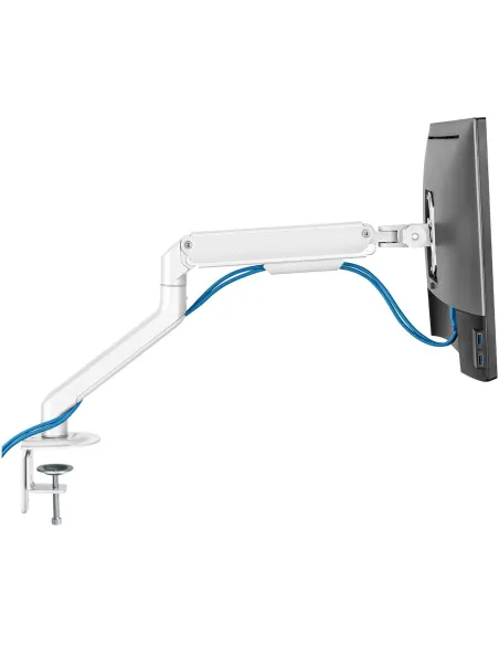 TooQ DB4032TNR-W Soporte Mesa Giratorio/Inclinable Monitor/TV 17"-32" Máx. 9Kg Blanco