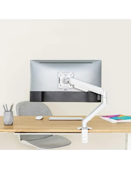 TooQ DB4032TNR-W Soporte Mesa Giratorio/Inclinable Monitor/TV 17"-32" Máx. 9Kg Blanco