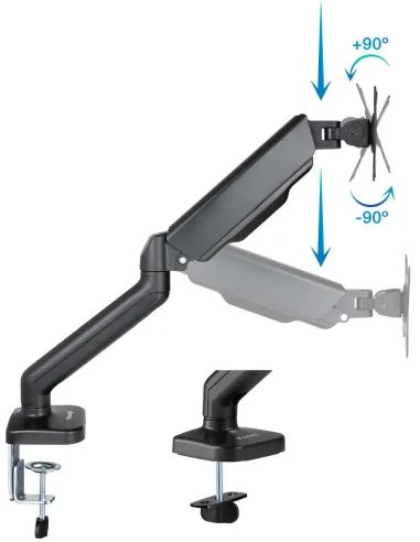 TooQ DB5032TNR-B Soporte de Mesa para Monitor 17"-32" Máx. 9 Kg Negro