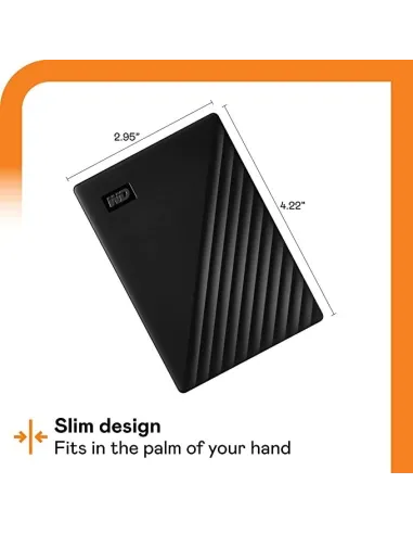 Western Digital My Passport HDD 5TB USB 3.2 Negro