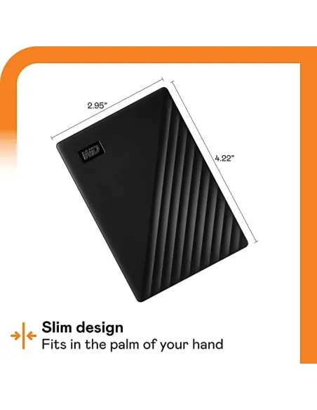 Western Digital My Passport HDD 5TB USB 3.2 Negro