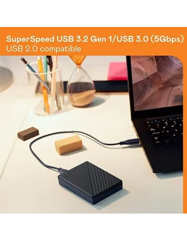 Western Digital My Passport HDD 5TB USB 3.2 Negro