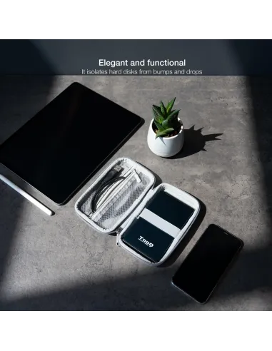 TooQ E2503G Funda Para Caja Externa 2.5" Gris