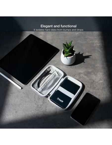 TooQ E2503G Funda Para Caja Externa 2.5" Gris