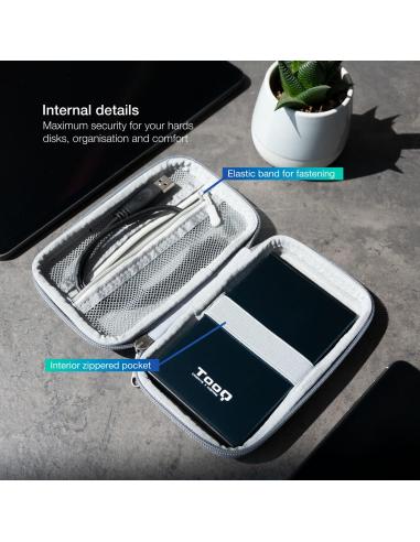 TooQ E2503G Funda Para Caja Externa 2.5" Gris