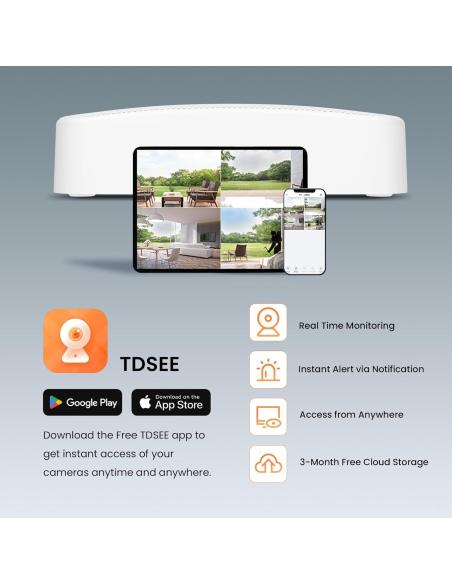 Tenda N6P-4H Videograbador 4K PoE