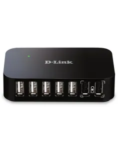 D-Link DUB-H7 Hub USB-A/USB-B 7 Puertos Negro-DATA9078