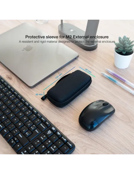 TooQ TQBC-M201B Funda Para Caja Externa M.2 Negro