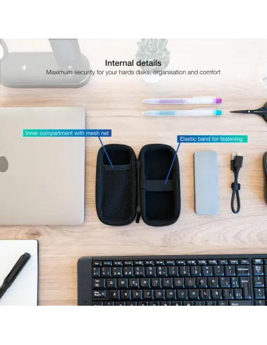 TooQ TQBC-M201B Funda Para Caja Externa M.2 Negro