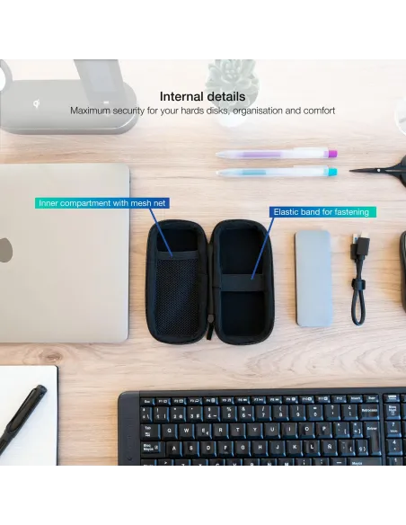 TooQ TQBC-M201B Funda Para Caja Externa M.2 Negro