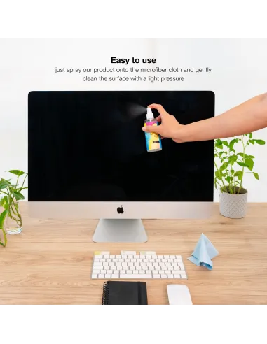 TooQ TQSC0016 Kit Limpiador de Pantallas Spray 150ml + Paño Microfibra