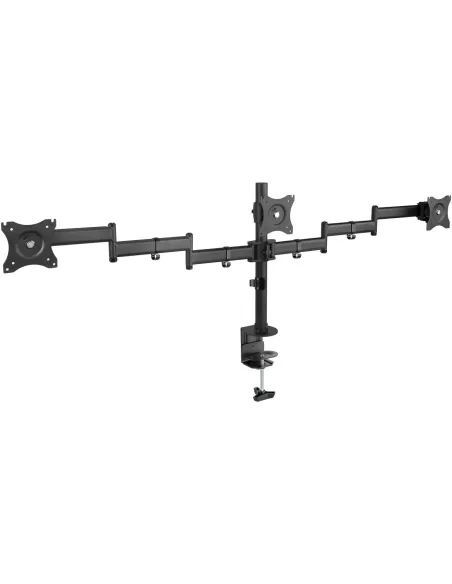 TooQ DB1327TN-B Soporte de Mesa Monitor 3 Brazos 13"-27" Máx. 8Kg Negro