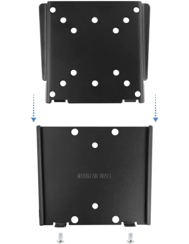 TooQ LP1023F-B Soporte de Pared Fijo para Monitor/TV 10"-23" Máx. 30Kg Negro