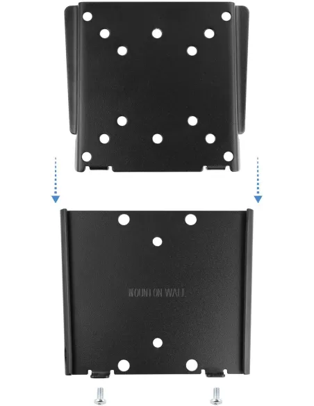 TooQ LP1023F-B Soporte de Pared Fijo para Monitor/TV 10"-23" Máx. 30Kg Negro