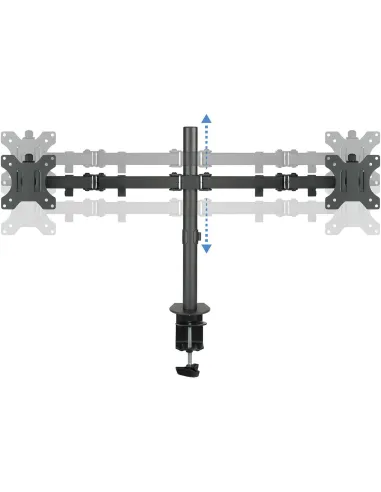 TooQ DB1232TN-B Soporte de Mesa para 2 Pantallas Monitor/TV 13 - 32" Máx. 8Kg por Brazo